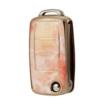 Load image into Gallery viewer, Jade Pattern Car Remote Key Cover Case Fob For VW Volkswagen Polo Golf Passat Tiguan Beetle Caddy T5 Up Eos Skoda Octavia Seat Leon Altea