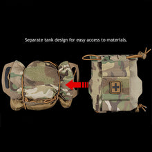 Load image into Gallery viewer, Tactical Pouch Two Piece System Medical First Aid Pouch Med Roll Carrier Hypalon Handle Outdoor Sport Hiking Hunting Bag