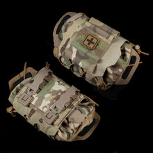 Load image into Gallery viewer, Tactical Pouch Two Piece System Medical First Aid Pouch Med Roll Carrier Hypalon Handle Outdoor Sport Hiking Hunting Bag