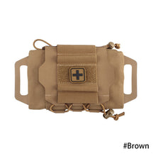 Load image into Gallery viewer, Tactical Pouch Two Piece System Medical First Aid Pouch Med Roll Carrier Hypalon Handle Outdoor Sport Hiking Hunting Bag