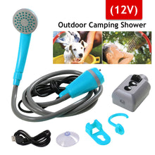 Load image into Gallery viewer, 12V Electric Outdoor Shower Camping Shower Water Bag Kit For Travel Car Washing Hiking Flowering Plants Watering