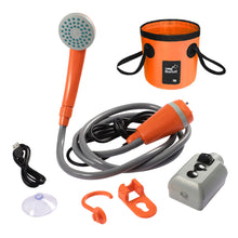 Load image into Gallery viewer, 12V Electric Outdoor Shower Camping Shower Water Bag Kit For Travel Car Washing Hiking Flowering Plants Watering