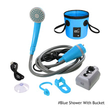 Load image into Gallery viewer, 12V Electric Outdoor Shower Camping Shower Water Bag Kit For Travel Car Washing Hiking Flowering Plants Watering