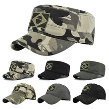 Load image into Gallery viewer, Outdoor Sports Tactical Dad Hat Casual Hunting Hats Army Camouflage Male Baseball Cap Men Embroidered Brazil Flag Caps