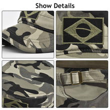 Load image into Gallery viewer, Outdoor Sports Tactical Dad Hat Casual Hunting Hats Army Camouflage Male Baseball Cap Men Embroidered Brazil Flag Caps