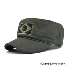 Load image into Gallery viewer, Outdoor Sports Tactical Dad Hat Casual Hunting Hats Army Camouflage Male Baseball Cap Men Embroidered Brazil Flag Caps