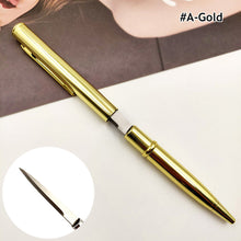 Load image into Gallery viewer, Portable Pen Defence Personal Multi Purpose Tactical Pen With Knife Ballpoint Pens Tool Aviation Aluminum Anti-skid Office