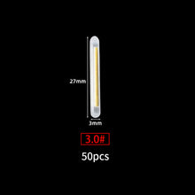 Load image into Gallery viewer, 50PCS/lot 2.2-4.5mm Light Night Fishing Float Rod Lights Dark Glow Stick Useful Fishing Fluorescent Lightstick