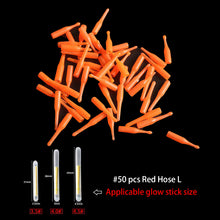 Load image into Gallery viewer, 50PCS/lot 2.2-4.5mm Light Night Fishing Float Rod Lights Dark Glow Stick Useful Fishing Fluorescent Lightstick