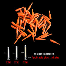 Load image into Gallery viewer, 50PCS/lot 2.2-4.5mm Light Night Fishing Float Rod Lights Dark Glow Stick Useful Fishing Fluorescent Lightstick