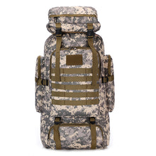 Load image into Gallery viewer, 80L Waterproof Molle Camo Tactical Backpack Military Army Hiking Camping Backpack Travel Rucksack Outdoor Sports Climbing Bag