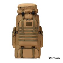 Load image into Gallery viewer, 80L Waterproof Molle Camo Tactical Backpack Military Army Hiking Camping Backpack Travel Rucksack Outdoor Sports Climbing Bag