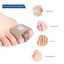 Load image into Gallery viewer, Silicone Toe Separator Bunion Hallux Valgus Corrector Thumb Finger Correction Straightener Foot Belt Care Elastic Toe Splitter