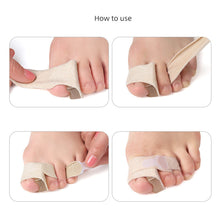 Load image into Gallery viewer, Silicone Toe Separator Bunion Hallux Valgus Corrector Thumb Finger Correction Straightener Foot Belt Care Elastic Toe Splitter