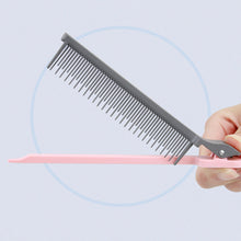 Load image into Gallery viewer, Point-tail Highlight Comb High-gloss Comb Point-tail Plastic Comb Hair Salon Color Brush Styling Comb Tool Weave with Hair Clip