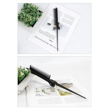 Load image into Gallery viewer, Point-tail Highlight Comb High-gloss Comb Point-tail Plastic Comb Hair Salon Color Brush Styling Comb Tool Weave with Hair Clip