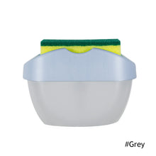 Load image into Gallery viewer, Portable Detergent Dispenser Set for Kitchen Dish Soap Box with Sponge Holder Hand Press Liquid Dispensing Tools