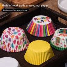 Load image into Gallery viewer, 100Pcs Muffin Cupcake Paper Cups Cupcake Liner Baking Muffin Box Cup Case Party Tray Cake Decorating Tools Birthday Party Decor