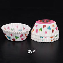 Load image into Gallery viewer, 100Pcs Muffin Cupcake Paper Cups Cupcake Liner Baking Muffin Box Cup Case Party Tray Cake Decorating Tools Birthday Party Decor