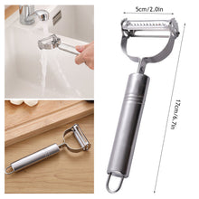 Load image into Gallery viewer, Multifunctional Stainless Steel Vegetable Peeler Melon Potato Carrot Cucumber Grater Shredder Fruit Home Kitchen Gadgets Tools