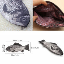 Load image into Gallery viewer, Carp Pen Bag Realistic Fish Shape Make-up Pouch Pen Pencil Case With Zipper Makeup Pouch Casual Gift Funny Handbag