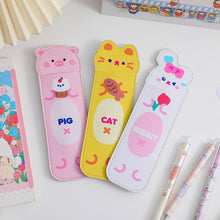 Load image into Gallery viewer, PU Leather Elastic Buckle Pencil Case for Book Notebook Fashion Pen Bag School Pen Case for Office Meeting Easy Carry Stationery