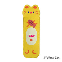 Load image into Gallery viewer, PU Leather Elastic Buckle Pencil Case for Book Notebook Fashion Pen Bag School Pen Case for Office Meeting Easy Carry Stationery