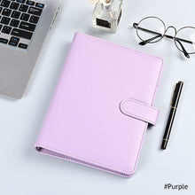 Load image into Gallery viewer, Creative Macaron Laser Color Hand Book A6 Notepad 6 Ring Binder Notebook Cover Agenda Organizer Journal Kawaii Stationery