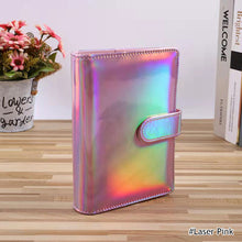 Load image into Gallery viewer, Creative Macaron Laser Color Hand Book A6 Notepad 6 Ring Binder Notebook Cover Agenda Organizer Journal Kawaii Stationery