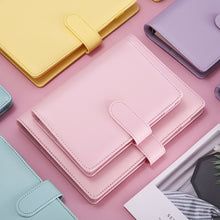 Load image into Gallery viewer, Creative Macaron Laser Color Hand Book A6 Notepad 6 Ring Binder Notebook Cover Agenda Organizer Journal Kawaii Stationery