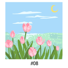 Load image into Gallery viewer, 20*20cm INS Flower DIY Painting Framed Canvas Painting Paint By Numbers Digital Painting Drawing Practice Birthday Gift Home Bedroom Wall Decoration