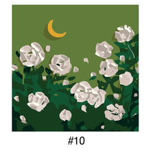 Load image into Gallery viewer, 20*20cm INS Flower DIY Painting Framed Canvas Painting Paint By Numbers Digital Painting Drawing Practice Birthday Gift Home Bedroom Wall Decoration
