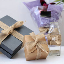 Load image into Gallery viewer, 10M/Roll DIY Packaging Ribbon Primary Color Jute Rope Linen Gifts Handmade Christmas Wedding Crafts Home Textile Decoration Packaging