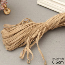 Load image into Gallery viewer, 10M/Roll DIY Packaging Ribbon Primary Color Jute Rope Linen Gifts Handmade Christmas Wedding Crafts Home Textile Decoration Packaging