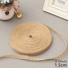 Load image into Gallery viewer, 10M/Roll DIY Packaging Ribbon Primary Color Jute Rope Linen Gifts Handmade Christmas Wedding Crafts Home Textile Decoration Packaging