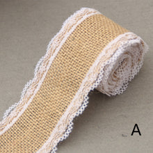 Load image into Gallery viewer, 2M/Roll DIY Packaging Ribbon Primary Color Jute Rope Linen Gifts Handmade Christmas Wedding Crafts Home Textile Decoration Packaging