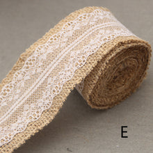 Load image into Gallery viewer, 2M/Roll DIY Packaging Ribbon Primary Color Jute Rope Linen Gifts Handmade Christmas Wedding Crafts Home Textile Decoration Packaging