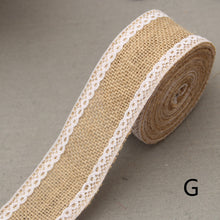 Load image into Gallery viewer, 2M/Roll DIY Packaging Ribbon Primary Color Jute Rope Linen Gifts Handmade Christmas Wedding Crafts Home Textile Decoration Packaging