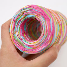 Load image into Gallery viewer, 80m Hand-knitted Lafite Raffia Straw Environmentally Friendly Paper Yarn Baking Packaging Belt Rope Crocheting Summer Hat Bags