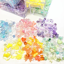 Load image into Gallery viewer, 50g Mixing Style Acrylic Beads Smile Heart Flower Loose Beads For DIY Handmade Phone Chain Bracelet Jewelry Making Accessories