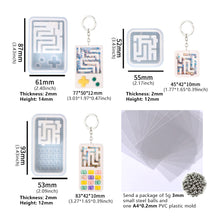Load image into Gallery viewer, Labyrinth Quicksand Silicone Mold Keyring Pendant Handmade Ornament Mold DIY Resin Mould Handcrafts Making