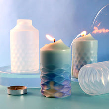 Load image into Gallery viewer, Creative Carved Silicone Candle Mold for DIY Aromatherapy Candle Plaster Ornaments Soap Epoxy Resin Mould Handcrafts Making