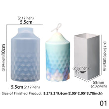 Load image into Gallery viewer, Creative Carved Silicone Candle Mold for DIY Aromatherapy Candle Plaster Ornaments Soap Epoxy Resin Mould Handcrafts Making