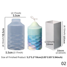 Load image into Gallery viewer, Creative Carved Silicone Candle Mold for DIY Aromatherapy Candle Plaster Ornaments Soap Epoxy Resin Mould Handcrafts Making