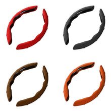 Load image into Gallery viewer, 2Pcs Car Steering Wheel Cover Anti-skid Steering Wheel Plush Card Cover For Four Seasons Winter