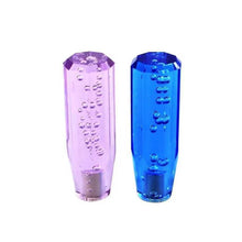 Load image into Gallery viewer, 10cm Car Gear Knob Stick Transmission Shifter Manual Bubble Transparent Crystal Universal with M10 M8 2 Adapters