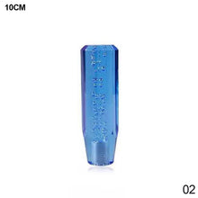 Load image into Gallery viewer, 10cm Car Gear Knob Stick Transmission Shifter Manual Bubble Transparent Crystal Universal with M10 M8 2 Adapters