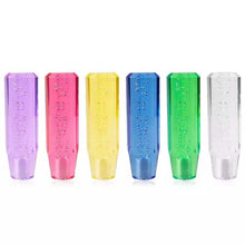 Load image into Gallery viewer, 15cm Car Gear Knob Stick Transmission Shifter Manual Bubble Transparent Crystal Universal with M10 M8 2 Adapters