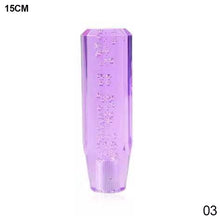 Load image into Gallery viewer, 15cm Car Gear Knob Stick Transmission Shifter Manual Bubble Transparent Crystal Universal with M10 M8 2 Adapters