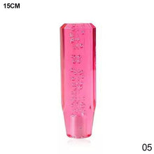 Load image into Gallery viewer, 15cm Car Gear Knob Stick Transmission Shifter Manual Bubble Transparent Crystal Universal with M10 M8 2 Adapters